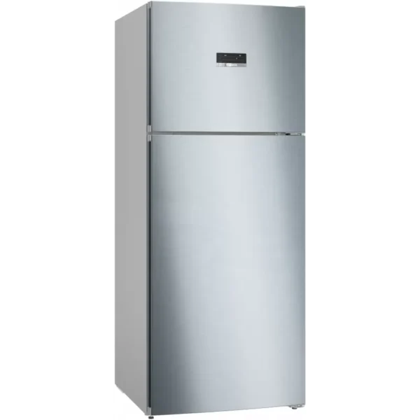 Series 4, free-standing fridge-freezer with freezer at top, 186 x 75 cm, Inox-easyclean KDN76XI3E8